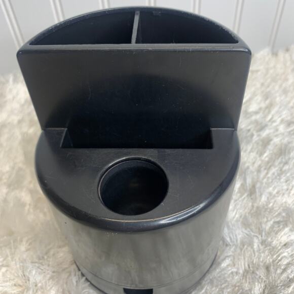 Desk Organizer Pen Paper Clips Small Drawer 6 x 4" Spinning Base - Picture 3 of 5